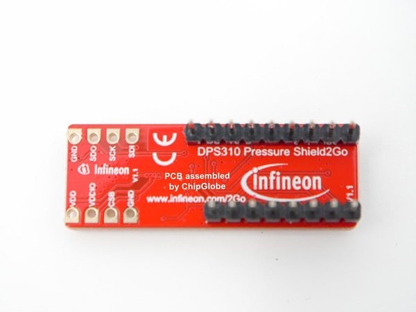 Chipglobe Comfort Line DPS310 Pressure Shield2Go Shield, male Pinheader down